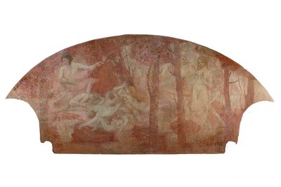Allegory of Drama - Side Panel of the Foyer of the Municipal Theater of Rio de Janeiro by Eliseu Visconti